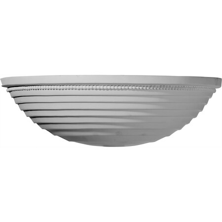 Ekena Millwork 16 1/4"W x 8 1/4"D x 5"H, Beaded Sconce SCO16X08X05BD